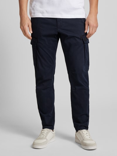 s.Oliver RED LABEL Stoffen broek met klepzakken Donkerblauw - 4