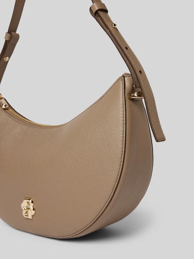 BOSS Henkeltasche aus echtem Rindsleder Taupe 3