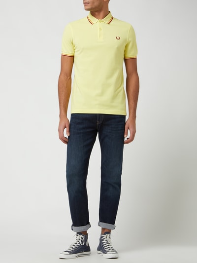 Fred Perry Koszulka polo z bawełny  Jasnożółty 1