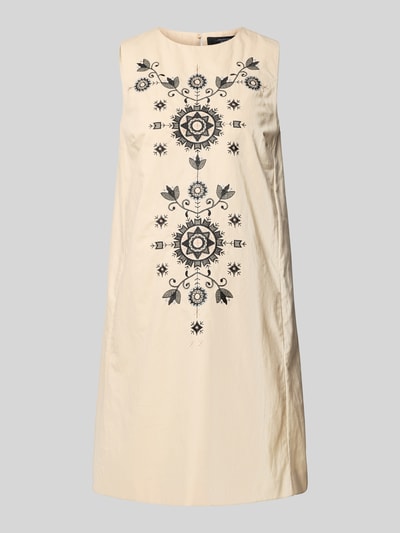 Weekend Max Mara Minikleid aus Baumwoll-Leinen-Mix Modell 'DONALD' Offwhite 2