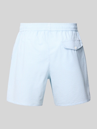 Lacoste Badehose mit elastischem Bund Bleu 3