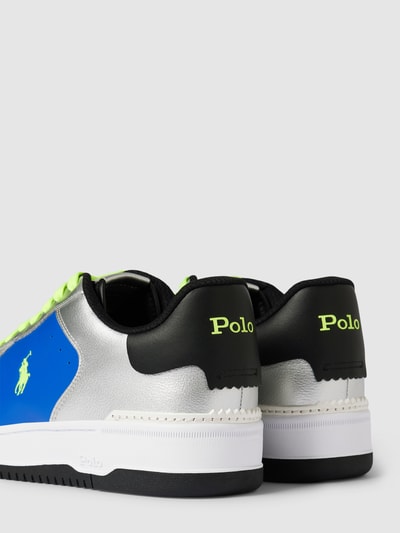 Polo Ralph Lauren Sneakersy z wyhaftowanym logo Srebrny 2