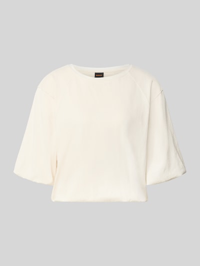 BOSS Orange Regular fit t-shirt met korte raglanmouwen model 'C_Elou' Offwhite - 1