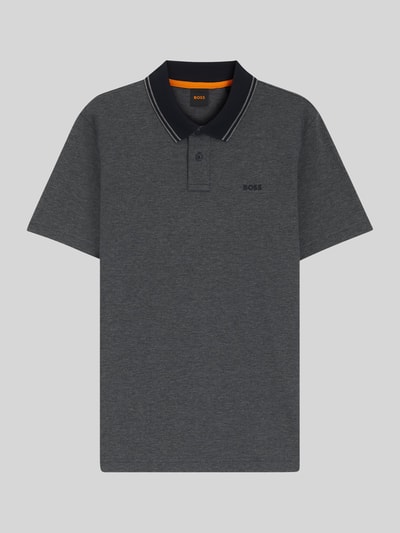 BOSS Orange Relaxed Fit Poloshirt aus reiner Baumwolle Modell 'PEOXFORDNEW' Dunkelblau 2