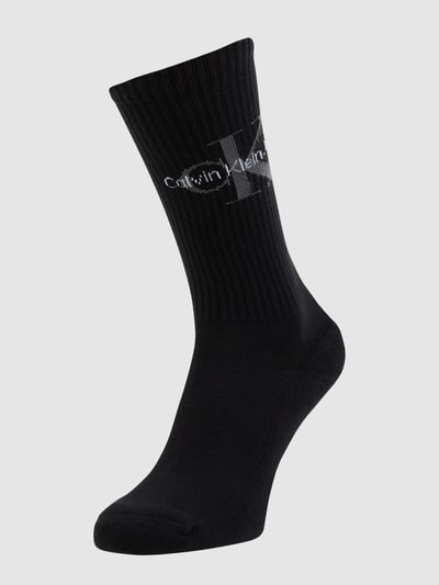 CK Calvin Klein Socken mit Logo Black 1