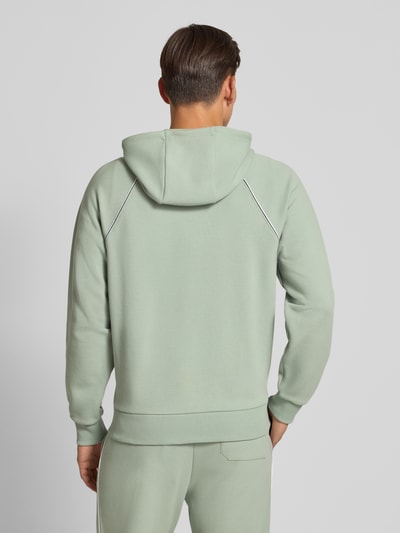 BOSS Green Regular fit sweatjack van katoenmix Lichtgroen - 5