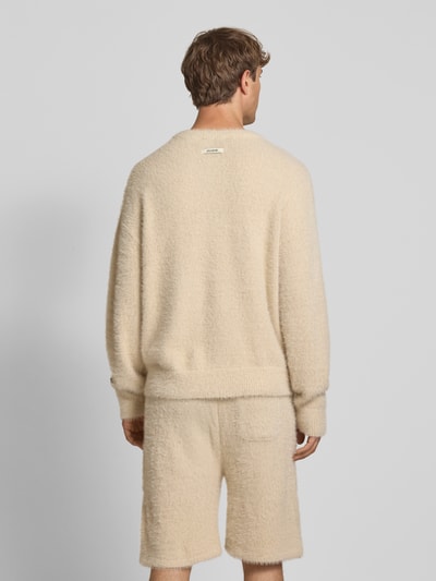Pegador Gebreide pullover met labelpatch, model 'Watson' Offwhite - 5
