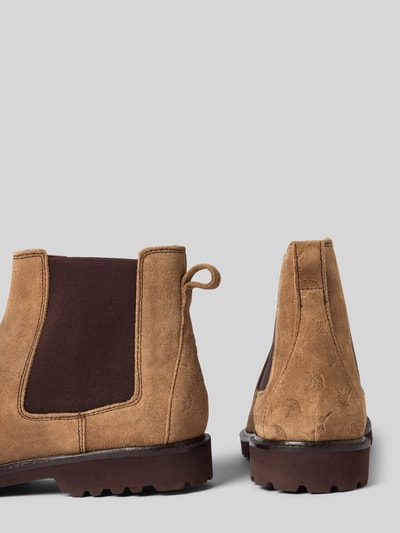 JOOP! SHOES Chelsea Boots mit elastischen Einsätzen und Logo-Prägung Beige 2