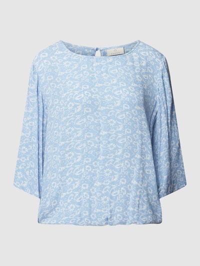 Kaffe Blouse met all-over motief, model 'Riana' Bleu - 2