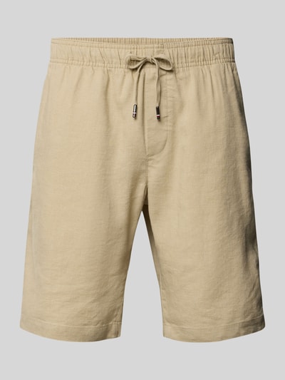 Tommy Hilfiger Relaxed Fit Shorts aus Leinen-Mix Beige 2
