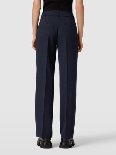 Selected Femme Pantalon met fijn motief, model 'RITA' Marineblauw gemêleerd - 5