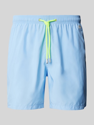 MC2 Saint Barth Regular Fit Badeshorts mit Label-Badge Modell 'LIGHTING PANTONE' Hellblau 1