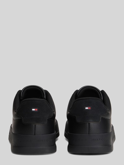Tommy Hilfiger Sneaker aus Leder-Textil-Mix mit Label-Schriftzug Black 6