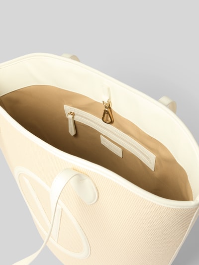 VALENTINO BAGS Shopper mit Logo-Applikation Modell 'COVENT' Weiss 4