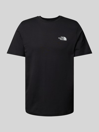 The North Face T-Shirt mit Label-Print Black 2