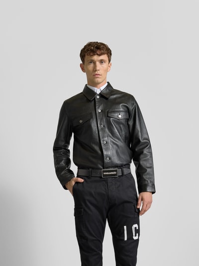 Dsquared2 Ledergürtel aus echtem Leder Black 1