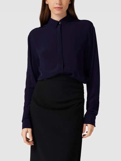 Joseph Janard Bluse mit Umlegekragen Marineblau 4