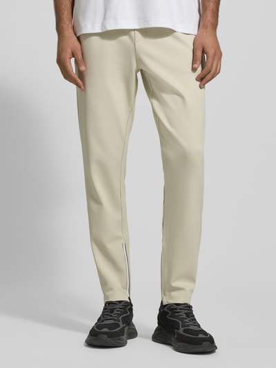 BOSS Green Regular fit sweatbroek met tunnelkoord, model 'JT_TOC' Beige - 4