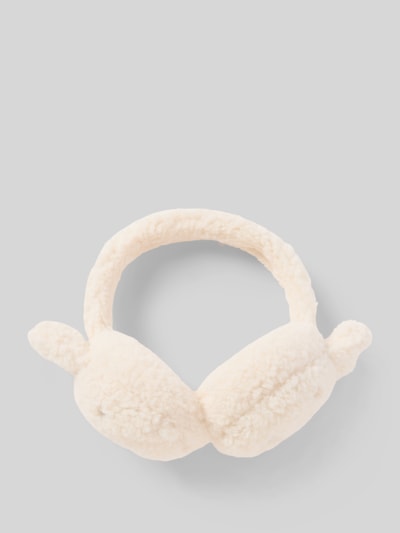 Produktfoto, cremefarbene Ohrenwärmer mit Teddyfell, applizierten Ohren und Motiv-Design, Ohrenwärmer mit Teddyfell Modell 'Miffy' von DAISY STREET, Damen Ohrenwärmer