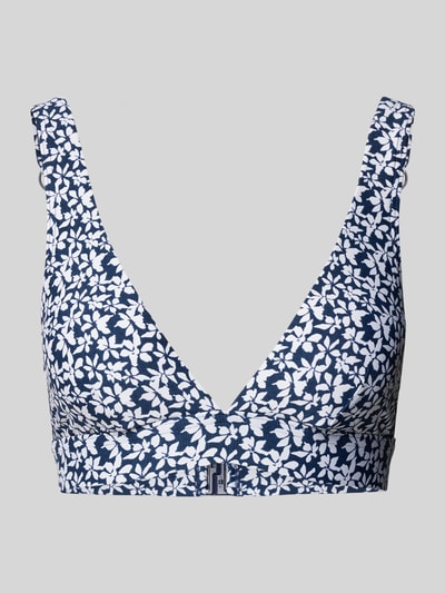 Esprit Bikini-Oberteil mit floralem Allover-Print Modell 'CALUSA' Dunkelblau 1