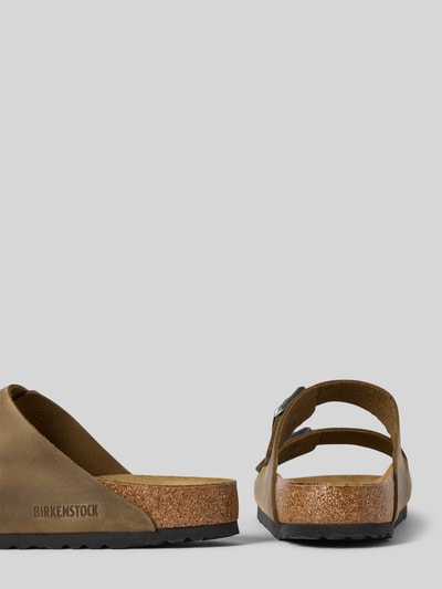 Birkenstock Slippers van leer met doornsluiting, model 'Arizona' Kaki - 2