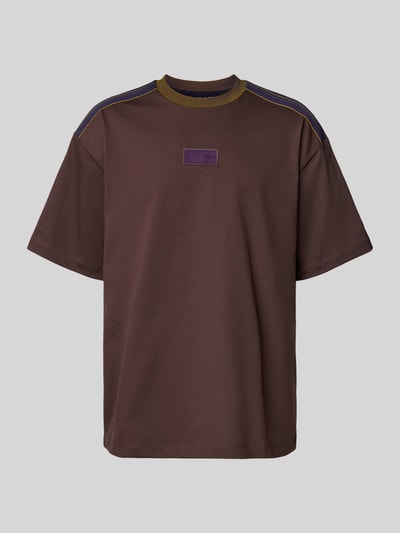 EA7 Emporio Armani T-shirt z okrągłym dekoltem model ‘TRAIN 7,0’ Oberżynowy 2