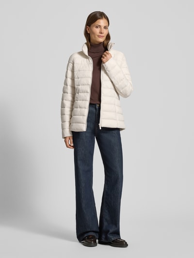 Christian Berg Woman Selection Gewatteerd jack met opstaande kraag Steengrijs - 1