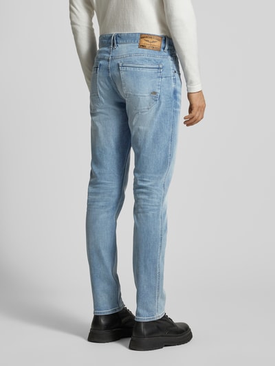 PME Legend Regular fit jeans met riemlussen, model 'Nightflight' Jeansblauw - 5