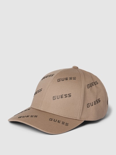 Guess Activewear Basecap mit Label-Details aus Strasssteinen Beige 1