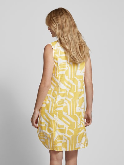 Marc O'Polo Knielanges Kleid mit Tunikakragen Gelb Melange 5