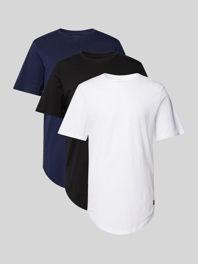 Jack & Jones T-Shirt in unifarbenem Design im 3er-Pack Weiss 2