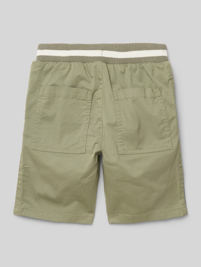s.Oliver RED LABEL Bermudy o kroju regular fit z mieszanki bawełny model ‘PELLE’ Khaki 3
