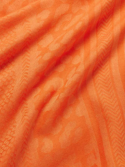 Codello Schal mit Allover-Muster Modell 'WOVEN' Orange 3