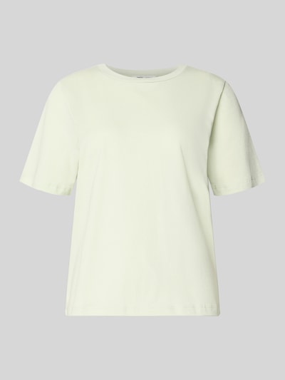 Produktfoto, Regular Fit T-Shirt aus reiner Baumwolle Modell 'ONLY' von ONLY, Optik: Unifarben in Hellgelb, Jersey-Textur, Damen T-Shirt