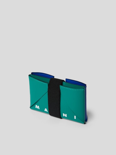 Marni Portemonnaie im Colour-Blocking-Design Grün 1