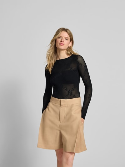 Victoria Beckham Body mit Rundhalsausschnitt Black 4