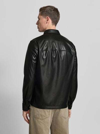 CINQUE Jack in Leerlook Model 'MESSI' Zwart - 5