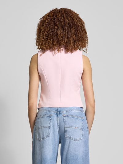 Pieces Regular fit gilet met 4-knoopssluiting, model 'BOZZY' Oudroze gemêleerd - 5