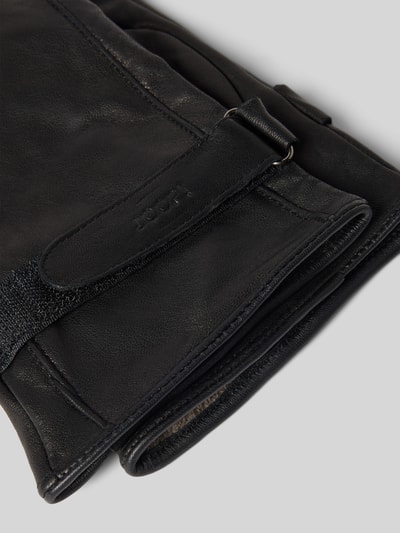 JOOP! Collection Rękawiczki z koziej skóry z patką Czarny 2