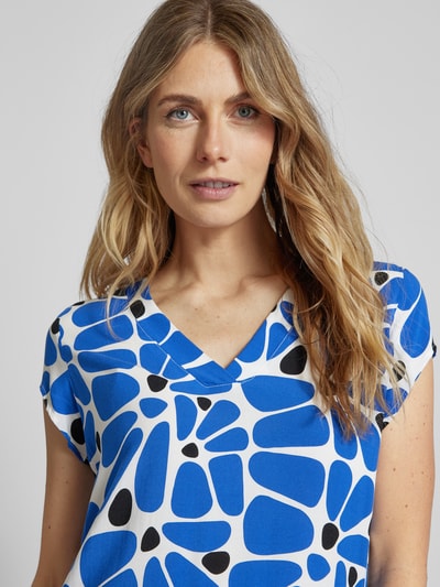 Tom Tailor Blouse met V-hals Koningsblauw - 3