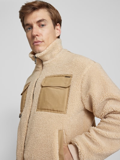 Antony Morato Jacke aus Teddyfell mit Brusttaschen Beige 3