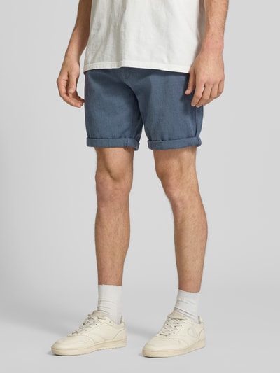 Redefined Rebel Bermudas mit Gürtel und Eingrifftaschen Modell 'NEBRASKA' Blau 4