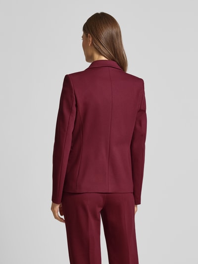 Jake*s Collection Regular Fit Blazer mit Reverskragen und Paspeltaschen Aubergine 5