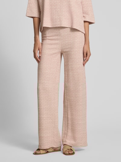 Christian Berg Woman Wide Leg Stoffhose mit Strukturmuster Rosa 4