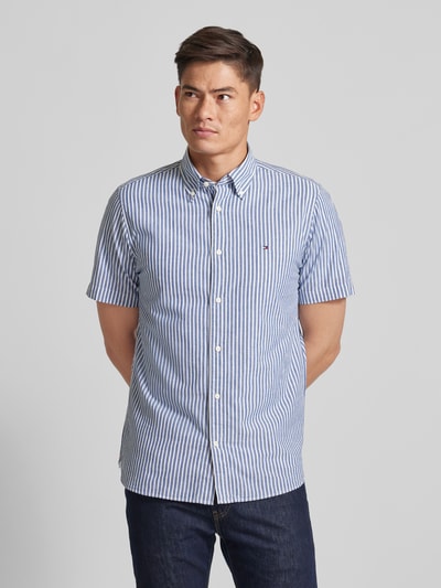 Tommy Hilfiger Regular Fit Freizeithemd mit Button-Down-Kragen Dunkelblau 4