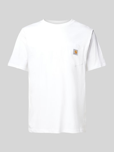 Carhartt Work In Progress T-Shirt mit Brusttasche Weiss 2