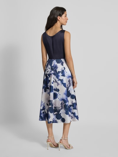 Vera Mont Midikleid mit floralem Motiv-Print Marine 5