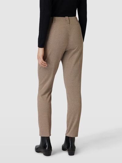 Marc Cain Hose mit Glencheck-Muster und elastischem Bund Sand 5