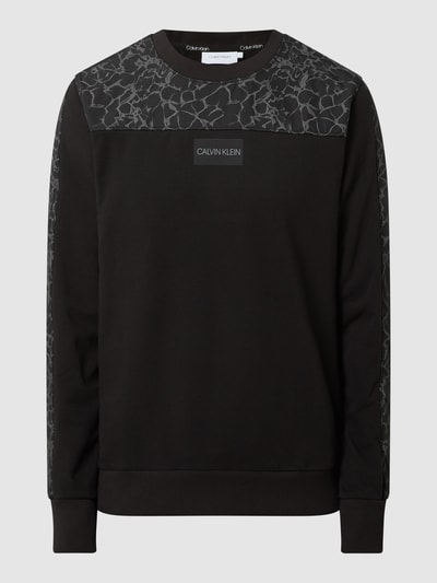 CK Calvin Klein Sweatshirt mit Kontrasteinsätzen Black 2