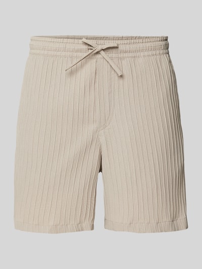 Jack & Jones Regular Fit Shorts mit Strukturmuster Modell 'JAIDEN MASSIMO' Beige 1